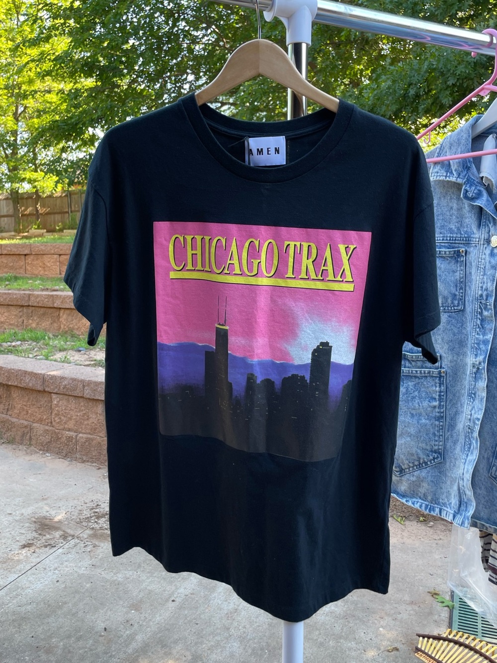 Men’s  "Chicago Trax" Graphic Tee Medium #018